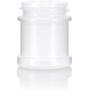 Natural Spice Sifter Jar with Airtight White Lids holds 1 oz / 30 ml / 28 grams each (12 pack) + Labels and Measuring Cup