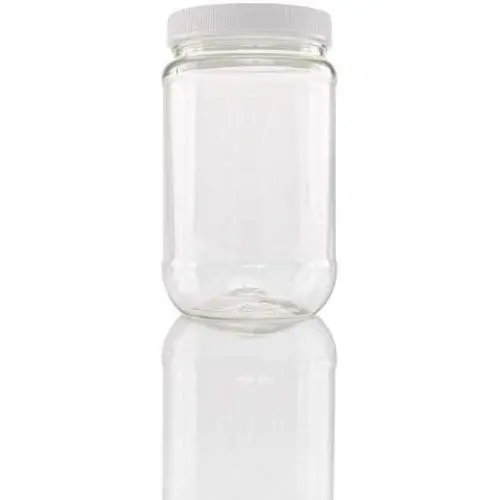 Bocal Large Bouche en Plastique avec Bouchon à Vis Serrée - Pack de 12 (473 ml) - Contenant Transparent Cristal avec Bouchon à Vis Fermée Amovible. Bocal Large Bouche en Plastique avec Bouchon à Vis Serrée - Pack de 12 (473 ml) - Contenant Transparent Cristal avec Bouchon à Vis Fermée Amovible.