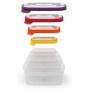 Joseph Joseph 81010 Nest Storage Plastic Food Storage Containers Set with Lids Airtight Microwave Safe, 8-Piece