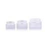 3PCS 30ml/1oz Empty Refill Portable Upscale Frosted Glass Cosmetic Jar Pot Container with Silver Lid and Inner Pad Travel Makeup Sample Packing Holder Essential Oil Cream Lotion Lip Balm Jars