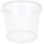 Nannday Disposable Slime Containers， 50 Pc 25ML Storage Attached Lid Sauce Condiment Cup