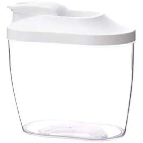 Plastic Cereal Dispenser Storage Box Kitchen Food Grain Rice Container Nice Box Transparent Food Canister Fresh Clear Container,B