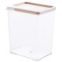 Rectangular Food Storage Bottle Transparent Grains Noodles Milk Moisture Proof Powder Jar Storage Box Organizer Tank,Pink-530Ml