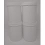 BPA Free White Round Wide Mouth Polypropylene (PP) Plastic Jars - 32 Oz. (1 Liter) - Lids & Line (Set of 4) For Cosmetics, Food, Multi-User