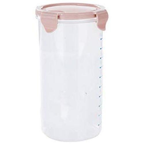 600 1500ml Food Preservation Container Coarse Cereals Grains Jar Scale Bottle Fresh Pot Kitchen Storage Cans Sealing Box Tank,Italy,1500ml Pink