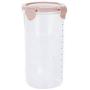 600 1500ml Food Preservation Container Coarse Cereals Grains Jar Scale Bottle Fresh Pot Kitchen Storage Cans Sealing Box Tank,Italy,1500ml Pink