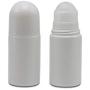 4Pcs 50ml/1.69oz White Plastic Roll-On Deodorant Bottles with Plastic Roller Ball and Twist Cap Roller Bottle Empty Refillable Deodorant Containers for Essential Oil Aromatherapy Deodorant