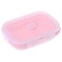 Kitchen Food Storage Jar Airtight Food Storage Silicone Food Portable Lunch Box Bowl Bento Boxes Folding Collapsible Storage (500ml) (Color : 350ml)