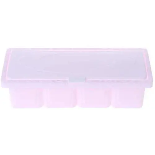 4-Gang-Gläseriges Gewürzbehälter-Set, Küchen-Würze-Organizer, Essensbox-Halterung, für Gewürze & Soßen