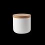 Bouteilles en céramique TOPBATHY pour aliments, thé, café, sucre avec couvercle en bois – Petite taille, Blanc Bouteilles en céramique TOPBATHY pour aliments, thé, café, sucre avec couvercle en bois – Petite taille, Blanc