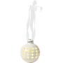 Brandani Porcelain Christmas Ball Wled Ass. Themes Set 3 Pcs, White, One Size