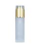 3PCS 30ml Empty Refill Frosted Clear Glass Cosmetic Pump Bottle Jars With Acrylic Gold Cap Makeup Eye Cream Lotion Emulsion Toiletries Liquid Storage Containers Cosmetic Travel Packing Dispenser