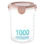 600 1500ml Food Preservation Container Coarse Cereals Grains Jar Scale Bottle Fresh Pot Kitchen Storage Cans Sealing Box Tank,1000ml Pink