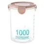 Lebensmittelbehälter, 600-1500ml, Großkorngetreide Glasbehälter, Dose, Fass, Frischetopf, Küche Lagerung, Tank, Italien, 1000ml Pink