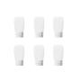 6PCS 30ML 1OZ White Empty Plastic Soft Tubes with Flip Cap Facial Cleanser Face Hand Cream Conditioner Shower Gel Storage Holder Portable Squeezable Container Cosmetic Jar Bottle for Travel