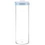 Storage Box Airtight Cereal Rice Container Organizer Bottles Jars Kitchen Tool Transparent Bottles (Blue)