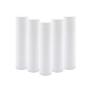 50 Pcs White Empty Plastic Round Lip Balm Tube Container Refillable Lipstick Vials Bottle Jar DIY Hair Dye Cream Storage Beauty Tools For Girls Daily Use (5g/0.17oz)