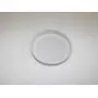 4 New 3 3/15" OD 2 15/16" ID White Glass Jar Metal Lid Food Grade Rubber Seal Replacement Top