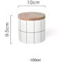 Round Heat resisting Ceramics Seal Tuba Storage Cover candy jar food container kitchen canister cereal dispenser 400ML 700ML,S