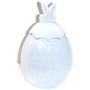 Sweet Living Collection New 9" Blue Easter Egg Shape with Bunny Ears & Bow Canister Candy Dish Storage Container Jar