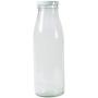 Viva Haushaltswaren 12??Empty Wide-Necked Glass Bottles 500??ml/Milk/Juice Bottles with White Screw Lids A Filling Funnel Diameter 12??cm by Viva Haushaltswaren