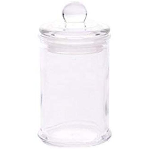 Kitchen Food Storage Jar Airtight Food Storage Kitchen Glass Jar Moisture-Proof Home Multi-Purpose Jam Bottle Cruet Storage Tank Glass With Cover Transparent Grains, 150Ml