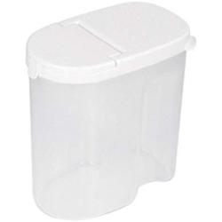 UPKOCH Clear Plastic Airtight Food Storage Container Canister for Snacks Spice Grain Cereals M