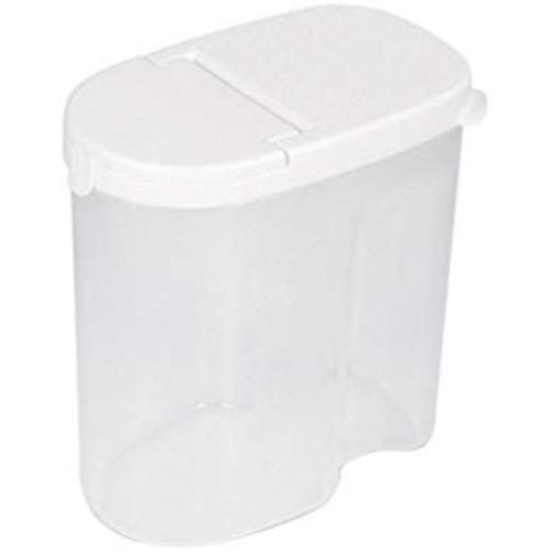 UPKOCH Clear Plastic Airtight Food Storage Container Canister for Snacks Spice Grain Cereals M
