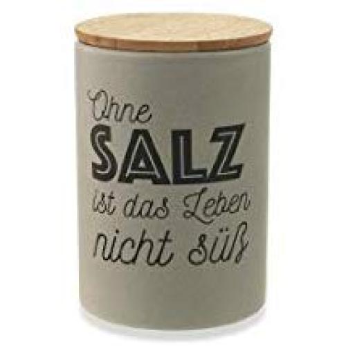 Villa dEste Home Tivoli Salt Jar, Dolomite, Grey, One Size
