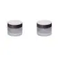 Bouteilles en verre glacé, pots à crème vides, contenants de voyage pour échantillons cosmétiques avec insert en PE, 2 pièces (50g) Bouteilles en verre glacé, pots à crème vides, contenants de voyage pour échantillons cosmétiques avec insert en PE, 2 pièces (50g)