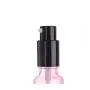 1 Stück 15 ml 0,5 oz Rosa Leere Glas Lotionpumpe mit Schwarbem Pumpenkopf und Verschluss – Emulsionsbehälter, Refillbar, Robust, Tragbar für Reise, Urlaub und den täglichen Gebrauch