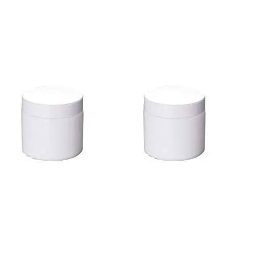 Pot Jar de Masque Visage en Porcelaine Blanc Refillable, 100g avec Doublures Intérieures, 2 Pièces Pot Jar de Masque Visage en Porcelaine Blanc Refillable, 100g avec Doublures Intérieures, 2 Pièces