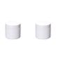 Facial Mask Jar Glass Refillable Cosmetic Container,100G White Porcelain Bottle Travel Scrub Cream Jar With Inner Liners,2pcs