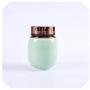Portable Mini Tea Cans Metal Cover Ceramic Small Tea Pot Caddies Coffee Beans Jar Candy Storage Canister,F