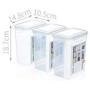 Storage Tank PP Plastic Transparent Sealed cans Food Storage Storage Tank (Size : 1.8L)