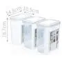 Storage Tank PP Plastic Transparent Sealed cans Food Storage Storage Tank (Size : 1.8L)