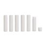 50 Pcs White Empty Plastic Round Lip Balm Tube Container Refillable Lipstick Vials Bottle Jar DIY Hair Dye Cream Storage Beauty Tools For Girls Daily Use (5g/0.17oz)