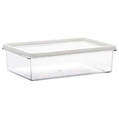 LiHiGe- Transparent Plastic Refrigerator Storage Box Fridge Fruit Food Organiser Thick Space Saver - Saver Bullets Adult Money Bottles Jars Boxes Plastic Storage Container Food Storag