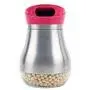 storage jar Grain container Food container Storage Box，Creative coffee beans glass sealed cans food tea candy nuts stainless steel storage tanks, rose 3