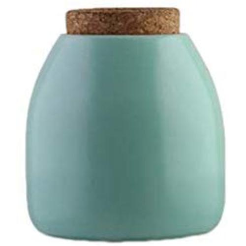 SINBROL Food Storage Containers Creative Ceramic Jar Kitchen Food Storage Tanks Grains Sealed Cans Tea Cans Household, Wood Lids,Salt Sugar Pepper Spice Coffee Canister Cookies