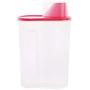 Lijuan Qin 2pcs Dry Food Storage Container Barrels with Pour Spout and Measuring Cup, Moisture-Proof Kitchen Food Dispenser Pantry Organization for Rice Grain Cereal Oatmeal Sugar Nuts Beans