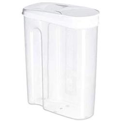 Quaanti Kitchen Storage Box Organizer Container Sealing Food Preservation Plastic Fresh Pot Container Cereal Keeper Lid,Kitchen Accessories for Dry Food - Great for Beans,Rice,Pasta (White/L)