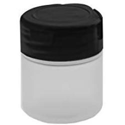 Marketing Holders Empty Bottle for Spice Seasoning Storage Cylinder Salt Shaker Dry Herb Container Jar 2 oz Black Lid Qty 12