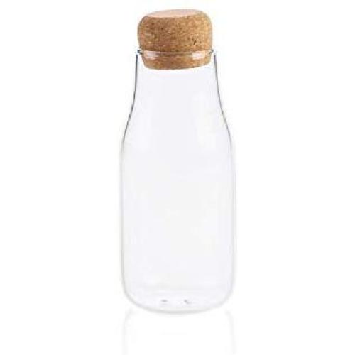 Klare Glas-Aufbewahrungsvasen mit Holzstopfen für die Küche, Küchenorganisation, Müsli-Behälter.