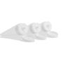 6PCS 100ml White Empty Refillable Travel Plastic With Flip Cap For Cosmetic Body Hand Lotion Shampoo Squeeze Bottle (100ml)