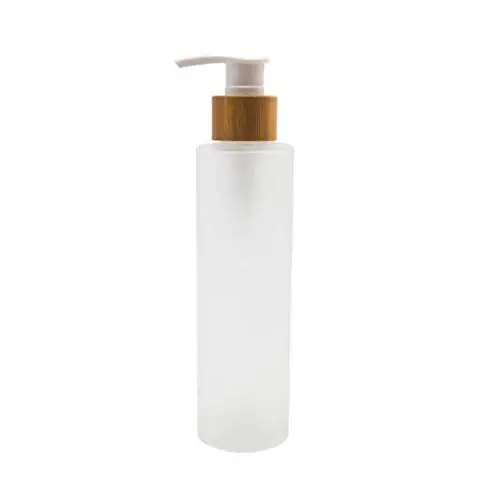 Bouteilles en verre glacées de 150ml/5oz avec pompe à appuyer et tête de pompe en bambou - Récipients rechargeables pour shampooings, huiles essentielles, gels douche, lessives et lotions. Bouteilles en verre glacées de 150ml/5oz avec pompe à appuyer et tête de pompe en bambou - Récipients rechargeables pour shampooings, huiles essentielles, gels douche, lessives et lotions.