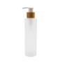 1PCS 150ml/5oz Frosted Glass Pump Bottles Empty Refillable Press Pump Bottle With Bamboo Pump Head Toiletries Storage Containers For Shampoo Essential Oils Shower Gel Hand Wash Lotion Dispenser