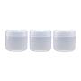 3Pcs 100G/3.3oz Empty Refillable Clear Plastic Make-up Cosmetic Jars DIY Face Cream Eye Shadow Lip Balm Lotion Sample Storage Container Pot Bottle Case Holder With Screw Cap