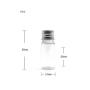 6Pcs Empty Refillable Clear Plastic Small Storage Container Bottle Jars with Aluminum Lid For Cosmetics Travel Essential Oils Powders Creams Ointments Grease and More(10ml/0.34oz)