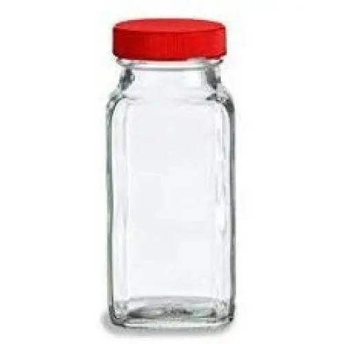 Bocal en verre Nakpunar 6 oz avec insert shaker et bouchon rouge - 1 pièce Bocal en verre Nakpunar 6 oz avec insert shaker et bouchon rouge - 1 pièce